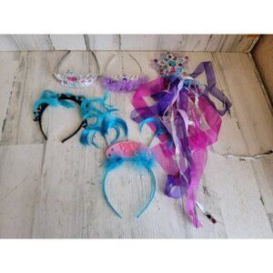 Halloween princess set tiara wand birthday girl headband costume set